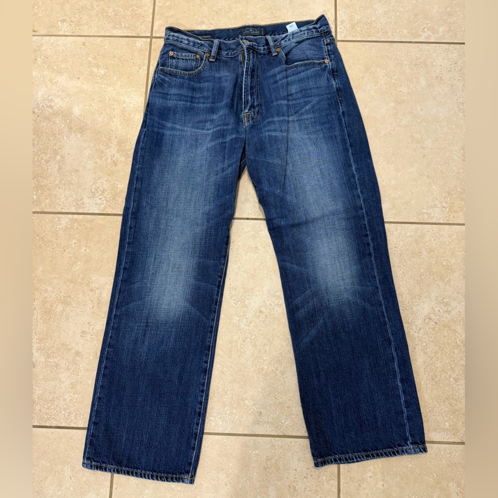 Lucky Brand 181 Relaxed Fit Dark Blue Jeans (33x30)